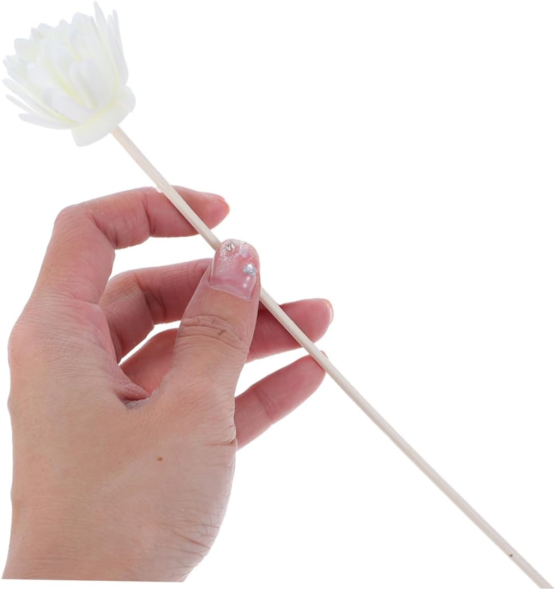 15pcs Faux Chrysanthemum Diffuser Reeds for Aromatherapy
