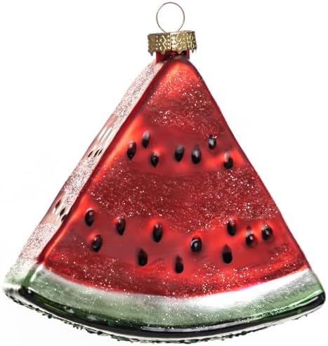 2pcs Glass Watermelon Christmas Ornaments for Tree