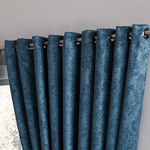 Warm Home Designs 102 x 96 Inch Blue Teal Panel Curtains