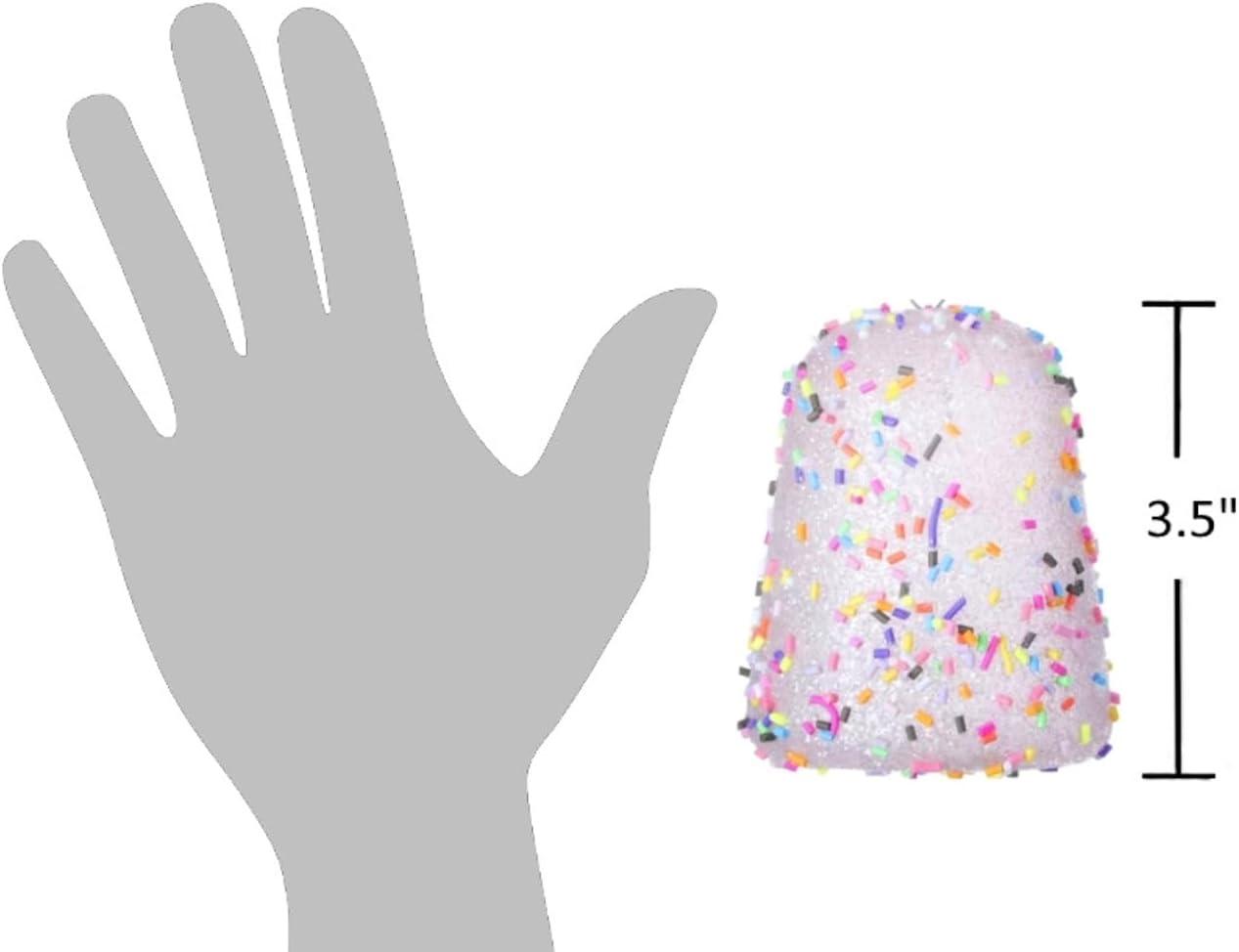 The Bridge Collection 35 Inch Pink Gumdrop with Sprinkles Ornament Set of 2