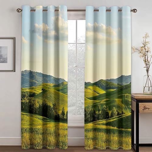 Blackout Window Curtains Set of 2 54x90 Inches Grommet Panels