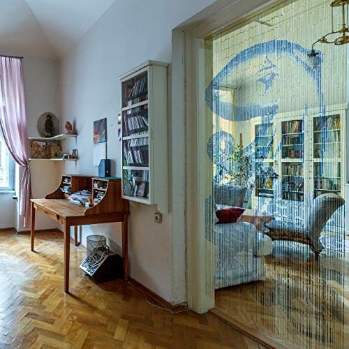 TACHILC Octopus Bamboo Bead Door Curtain