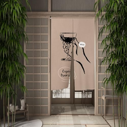 Leowefowa Japanese Noren Door Curtain 34x60