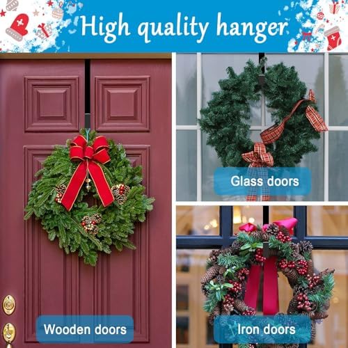 4 Pack 15 Inch Wreath Hangers for Front Door