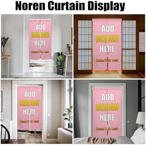 Custom Japanese Double Sided Noren Curtain for Door Divider