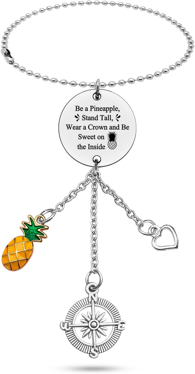 Inspirational Pineapple Car Mirror Pendant