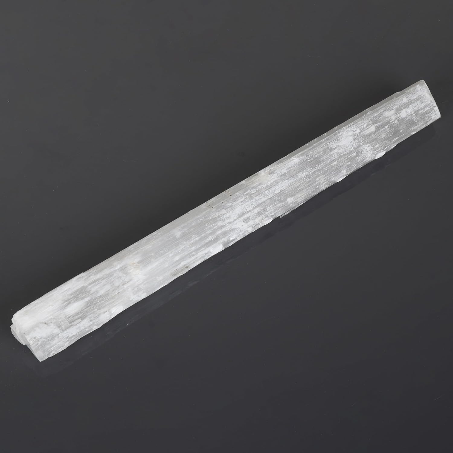 REAL-GEMS Natural White Selenite Rod Healing Crystal 493 Grams