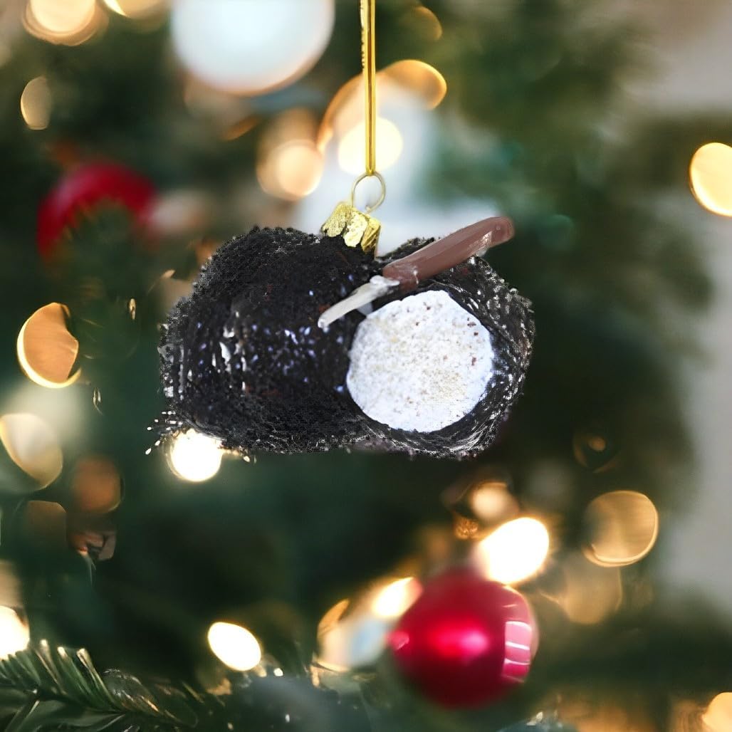 Cody Foster Co Black Truffles Christmas Ornament