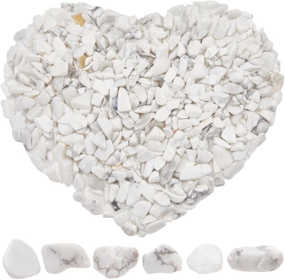 500g Howlite Crystal Chips for Jewelry and Decor