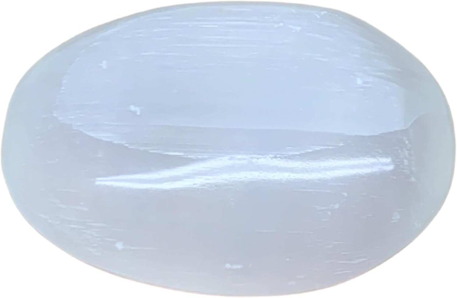 WatanGems 110g Natural Selenite Palm-Stone Crystal Pillow Shape Collectible