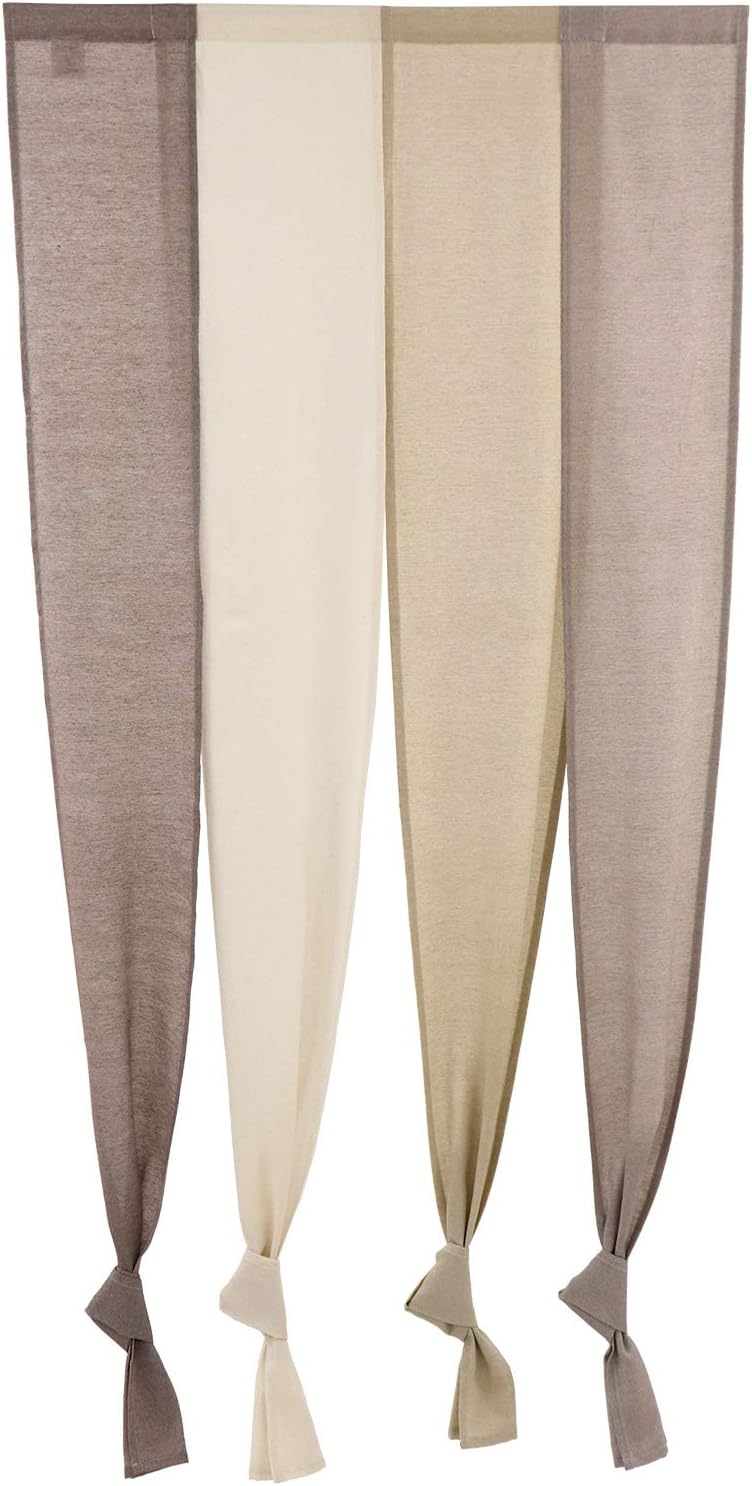 Sunnyday Fabric Doorway Curtain Panel Seine Brown