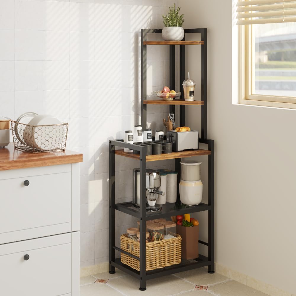 LINGMI 5-Tier Corner Bookshelf Storage Stand