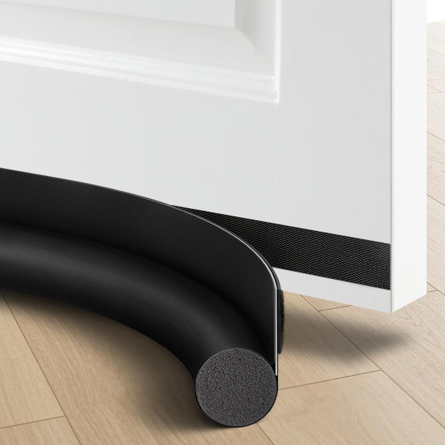 OSAMEDA Door Draft Stopper - 35-35 Inch Black