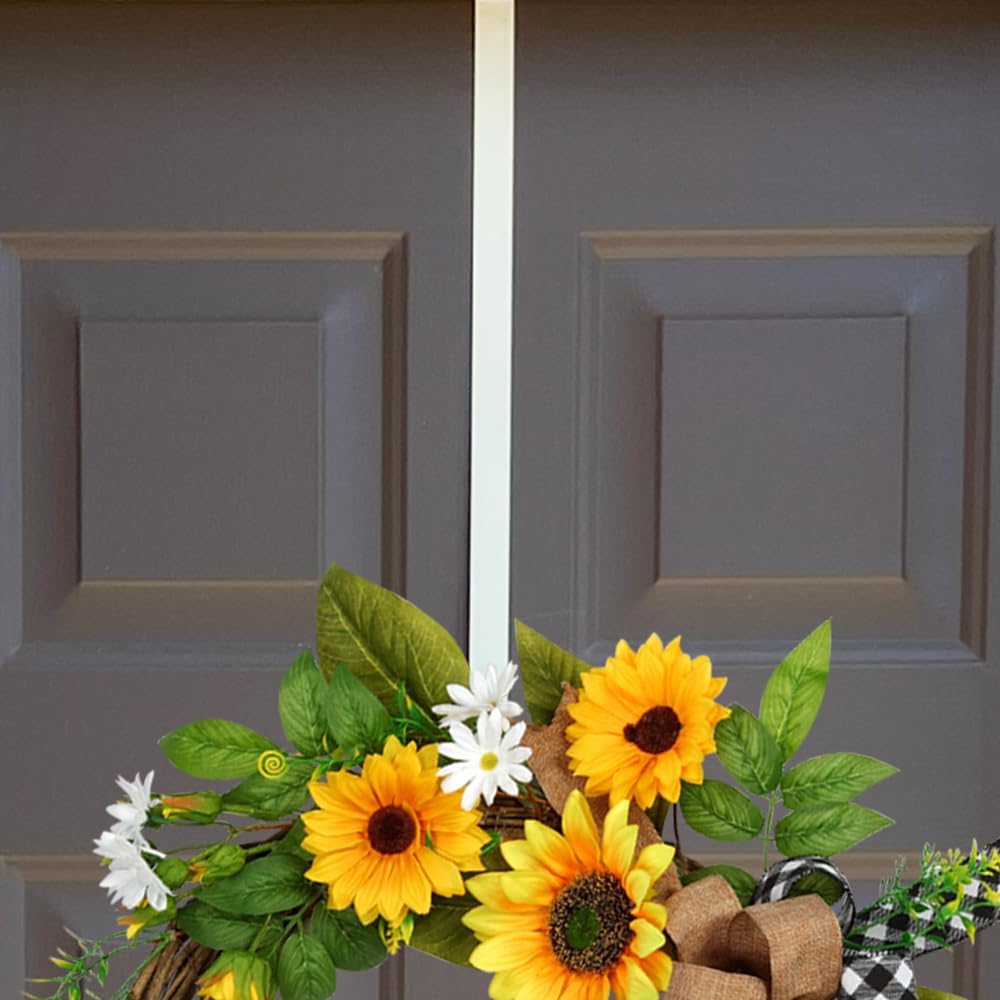 Haute Decor Dual-Sided Wreath Hanger Matte White