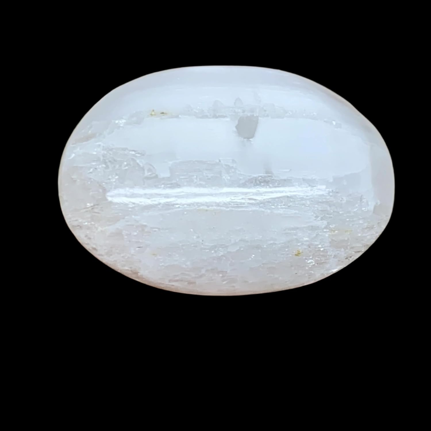 93g Natural Selenite Palm-Stone Crystal Pillow Shape