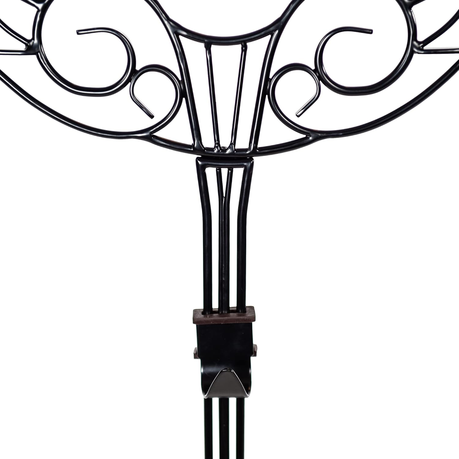 Front Door Wreath Hanger - Antler Design Adjustable Hook Black Cast Iron