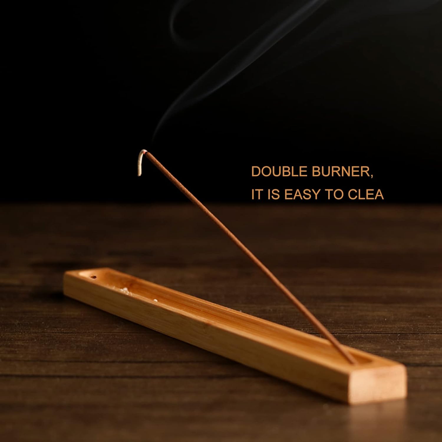 HOSSIAN Bamboo Incense Holder with Ash Catcher 11 Inches