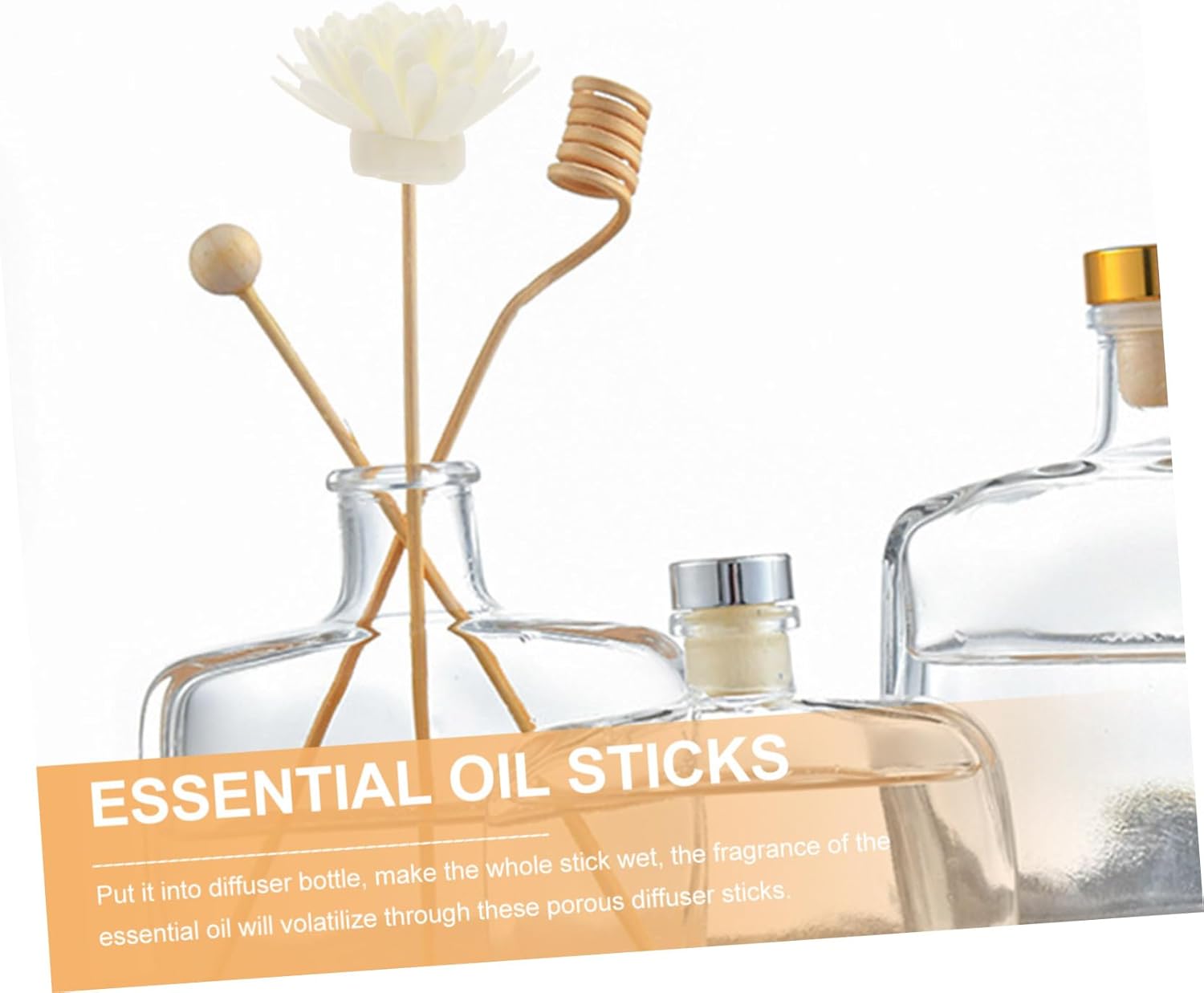 5set Chrysanthemum Scented Rattan Diffuser Sticks for Home Fragrance