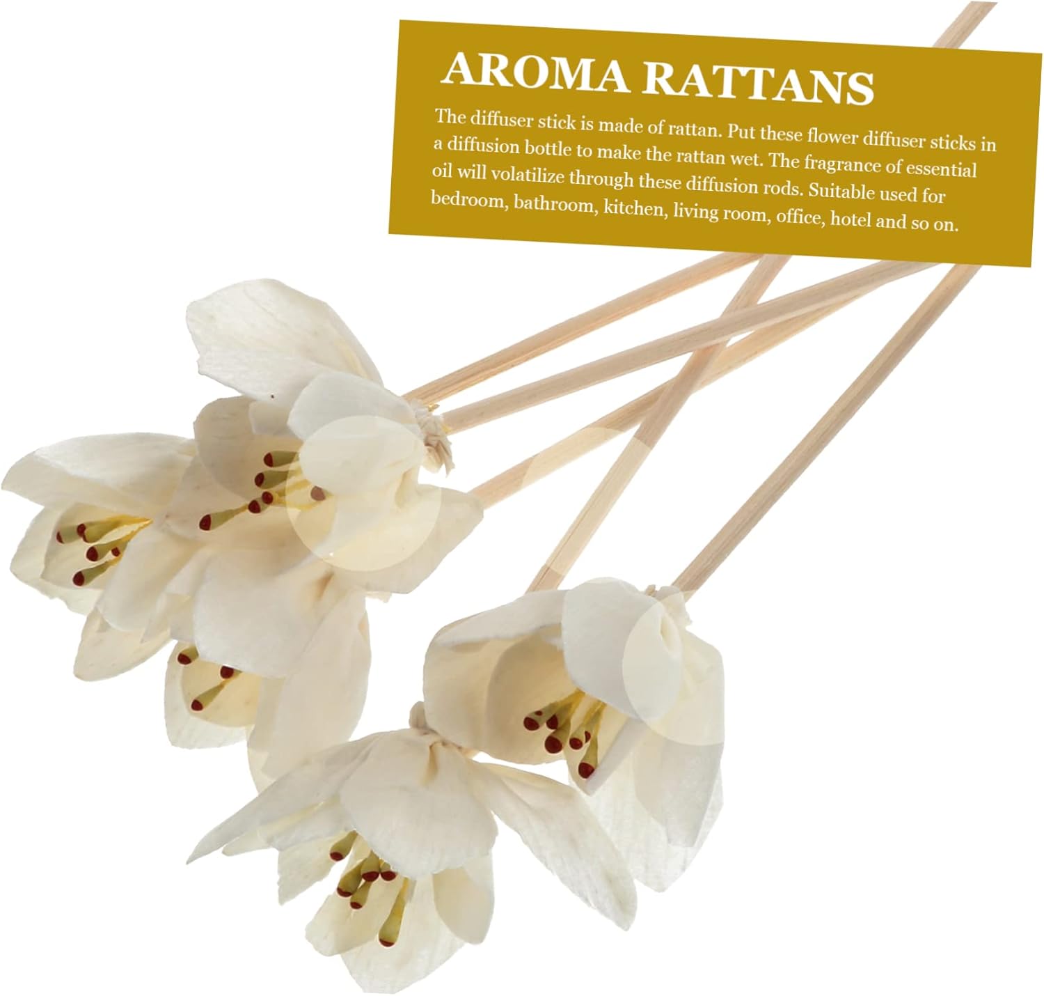 IMIKEYA 5pcs Rattan Sticks Diffuser Accessories