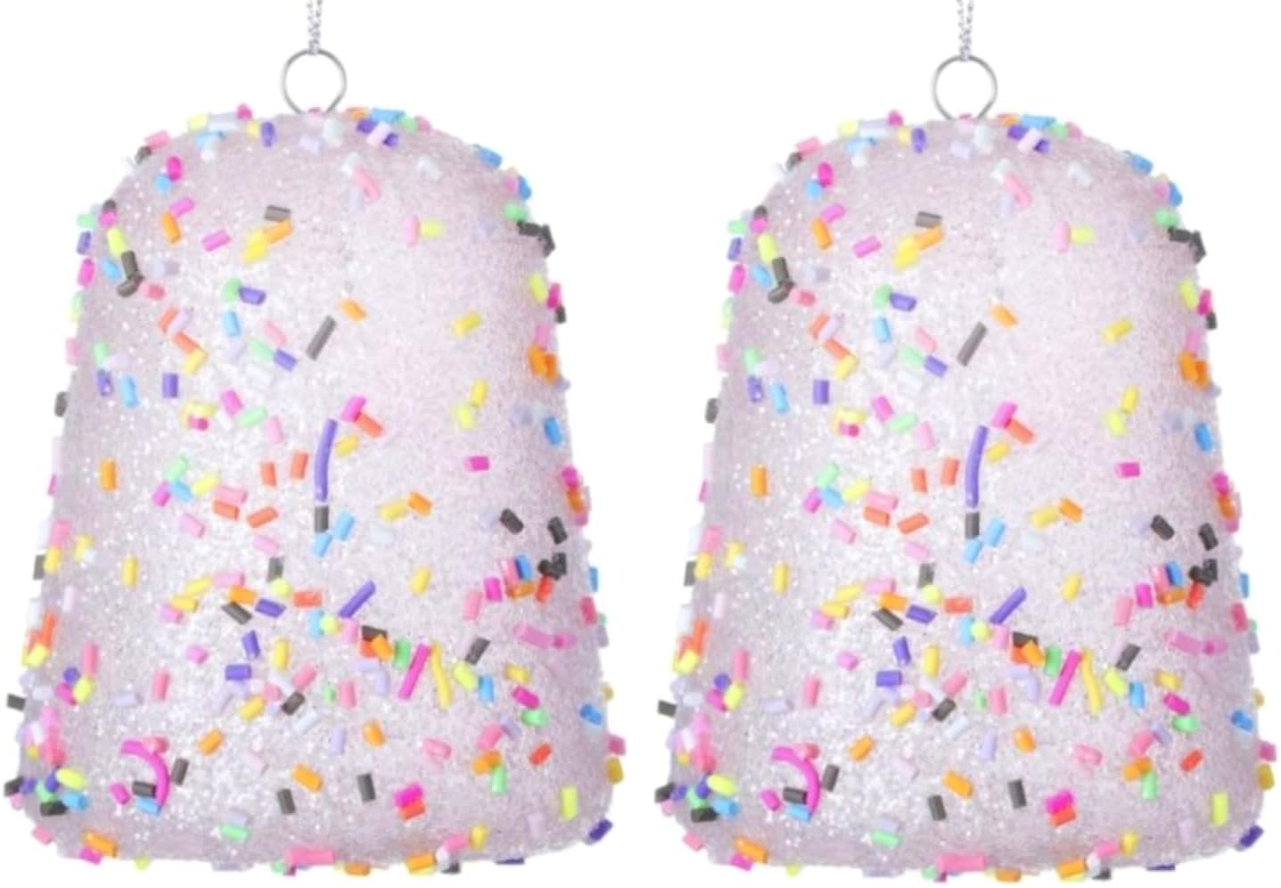 The Bridge Collection 35 Inch Pink Gumdrop with Sprinkles Ornament Set of 2