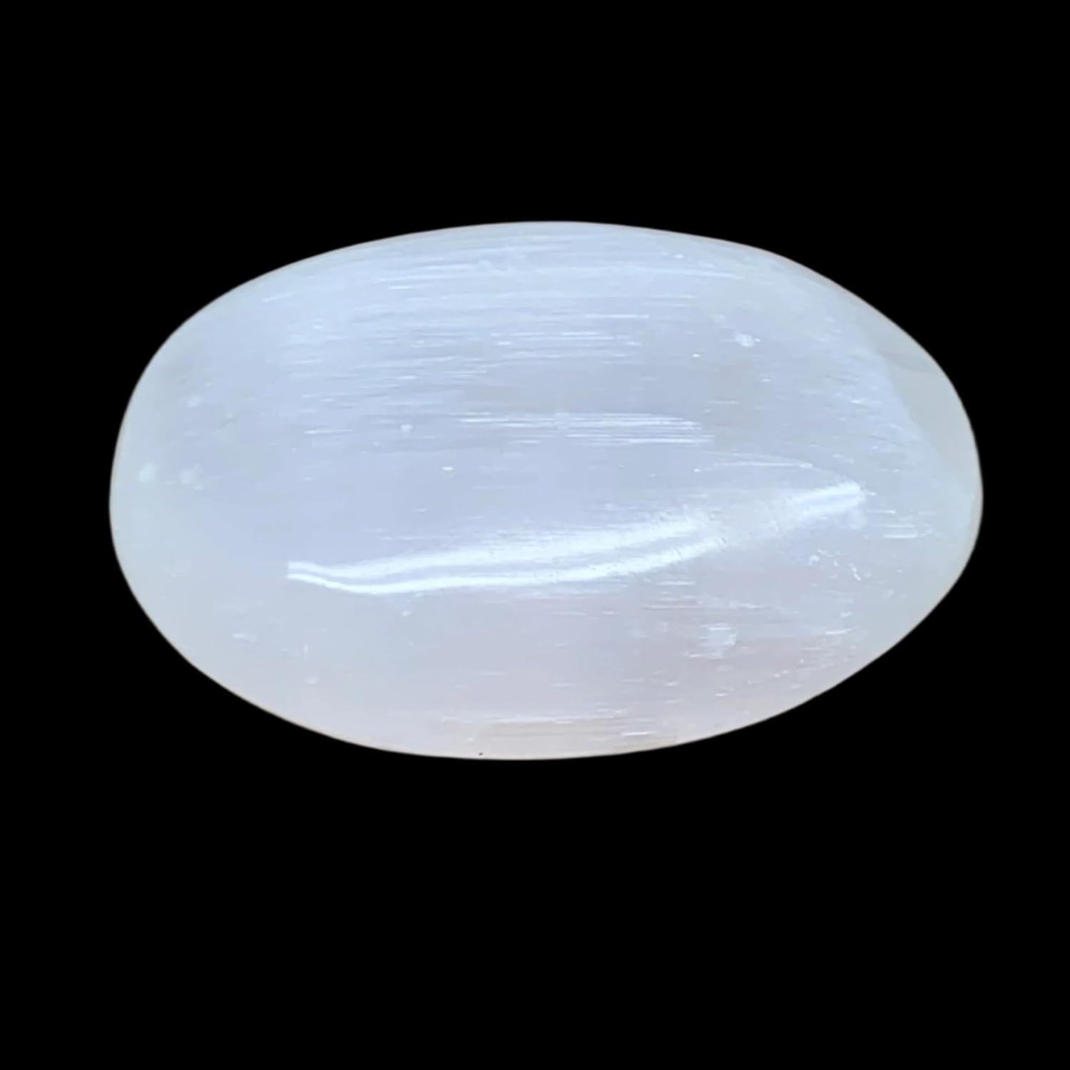 WatanGems 97g Selenite Palm-Stone Crystal Pillow Shape
