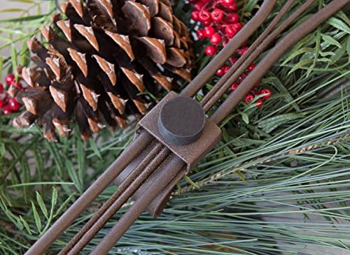 Front Door Wreath Hanger - Ivy Design Brown
