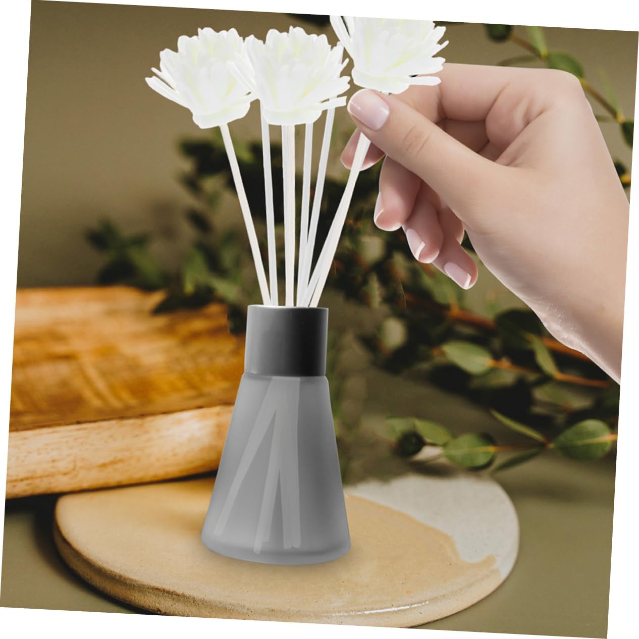 15pcs Faux Chrysanthemum Diffuser Reeds for Aromatherapy