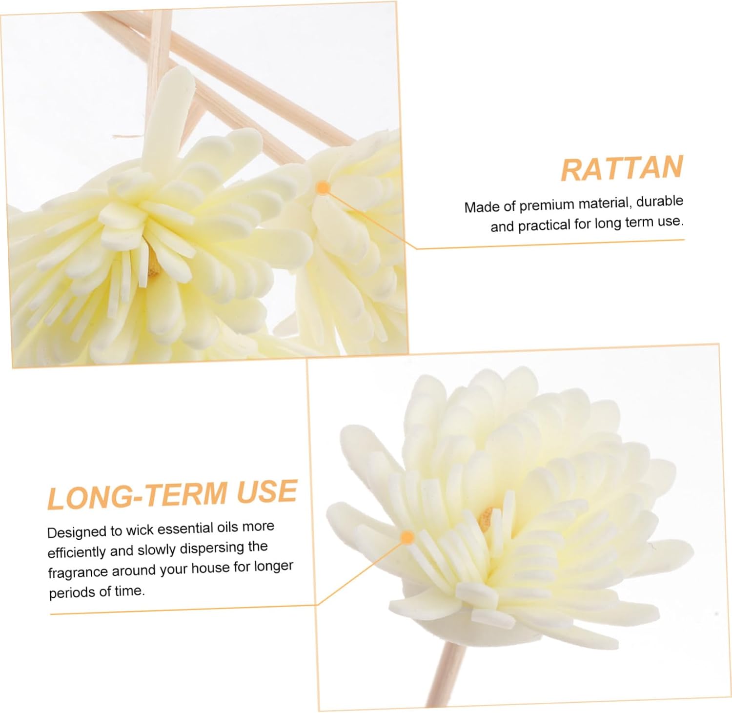 Luxshiny 5set Chrysanthemum Scented Diffuser Sticks
