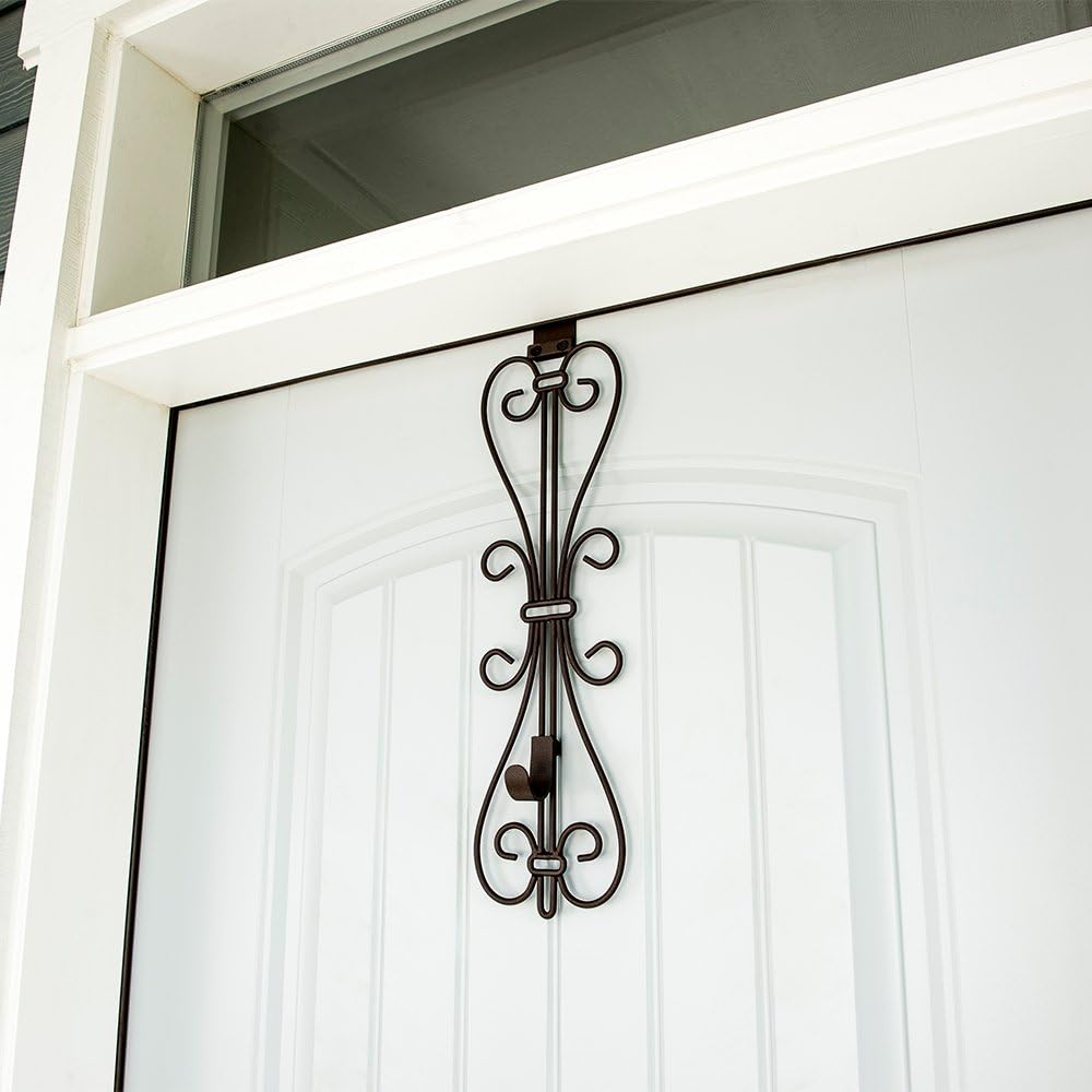 Front Door Wreath Hanger - Adjustable Hook Length