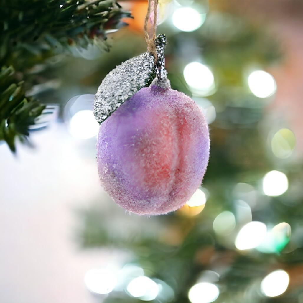 Cody Foster Co Sugared Plum Christmas Ornament 3-Inch