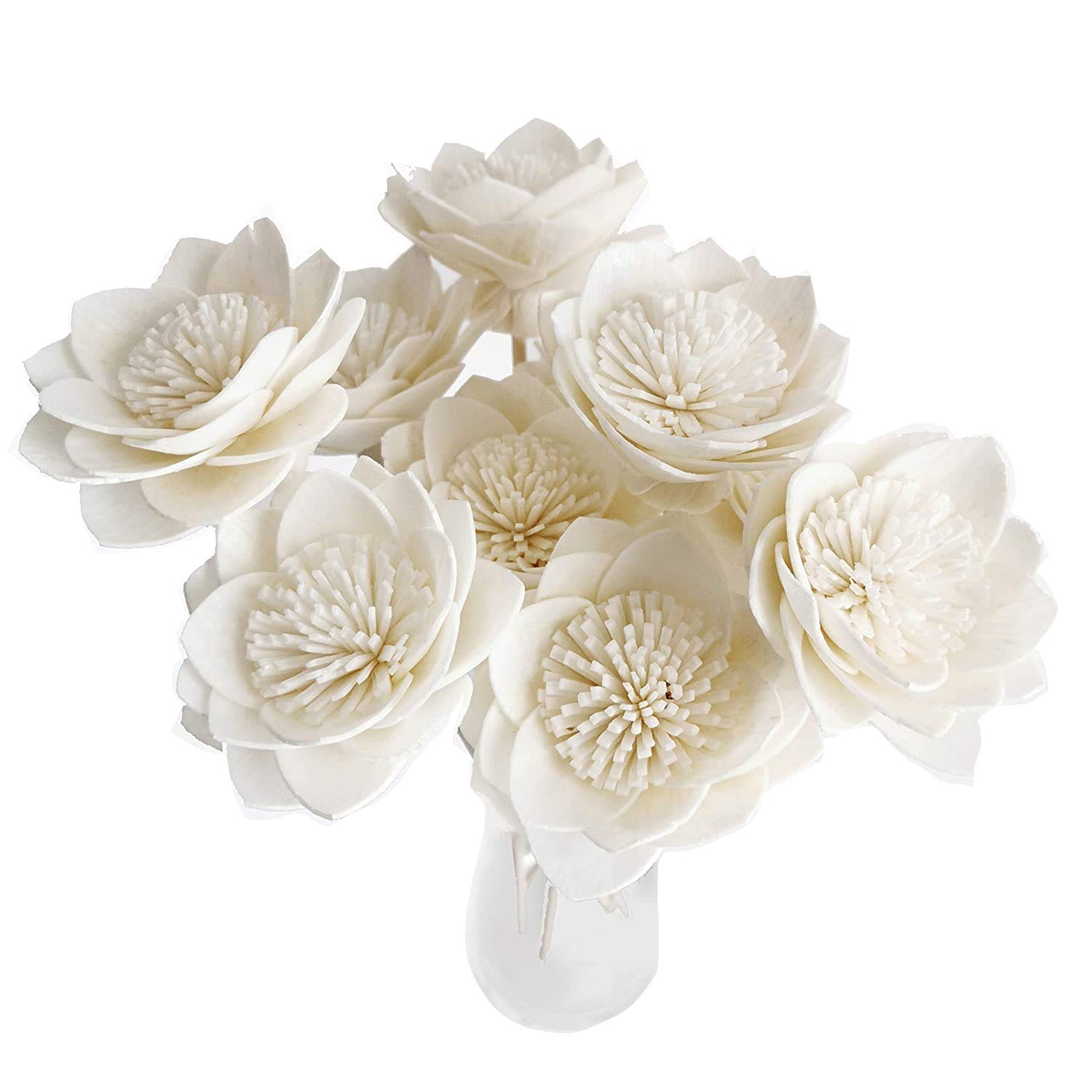 Decorative Dahlia 2 Inch Sola Flower Diffuser Set of 10