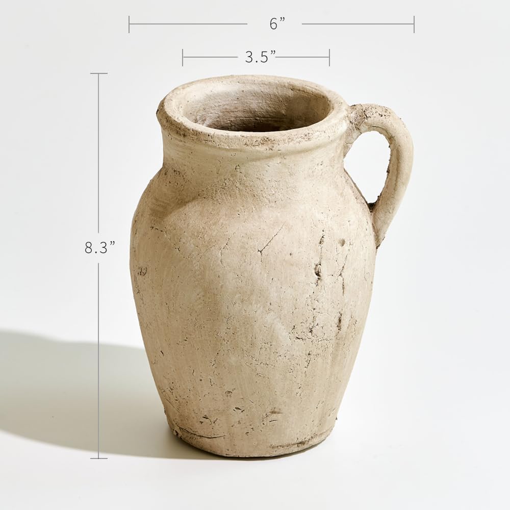 LB2 Rustic Ceramic Vase 83 Inch Tall Decor