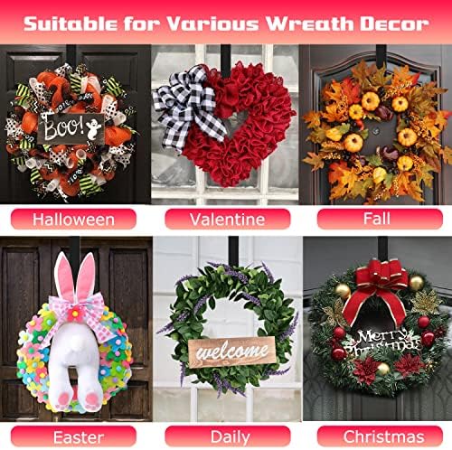 Komotu 12 Inch Wreath Hanger for Front Door