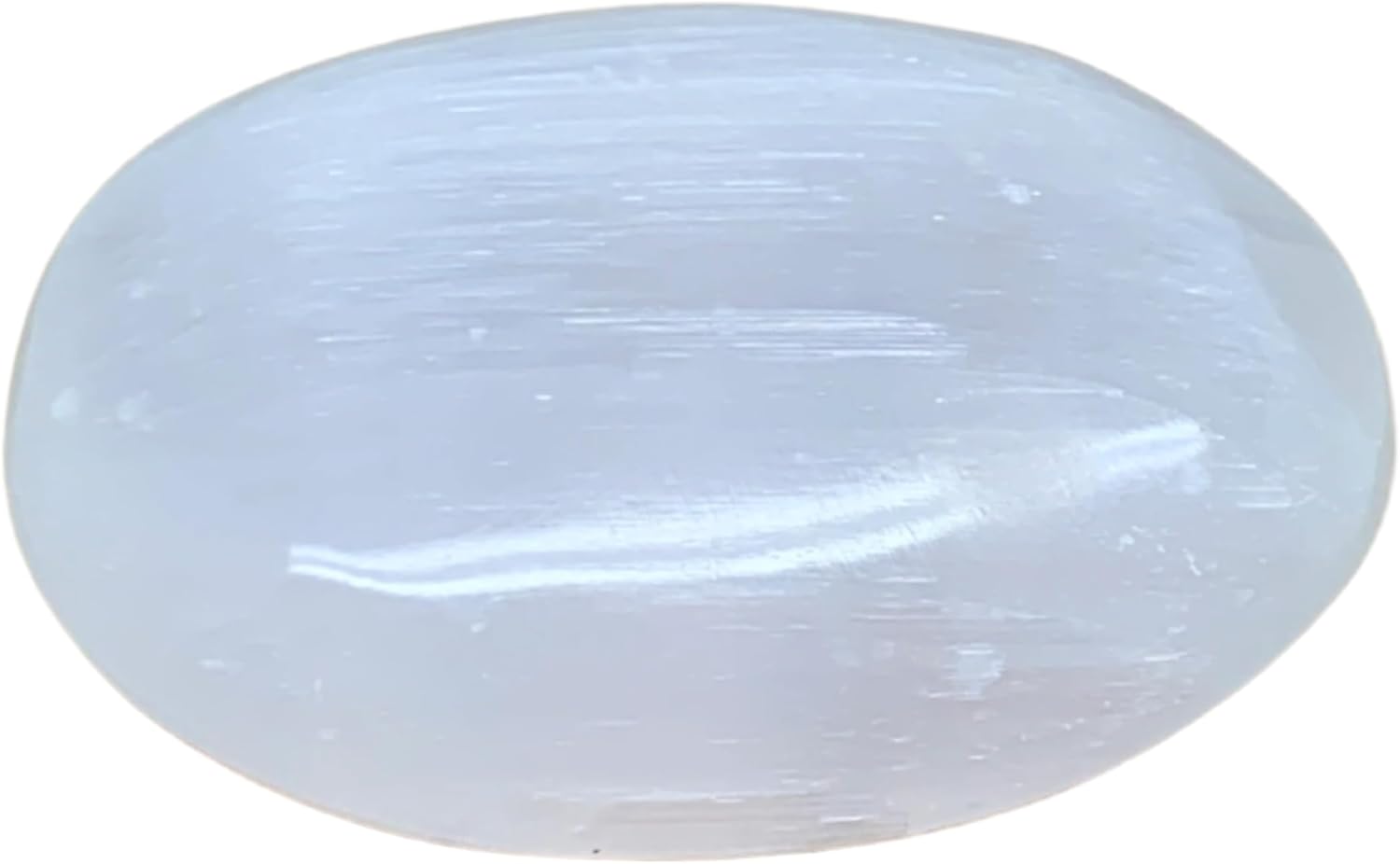 WatanGems 97g Selenite Palm-Stone Crystal Pillow Shape
