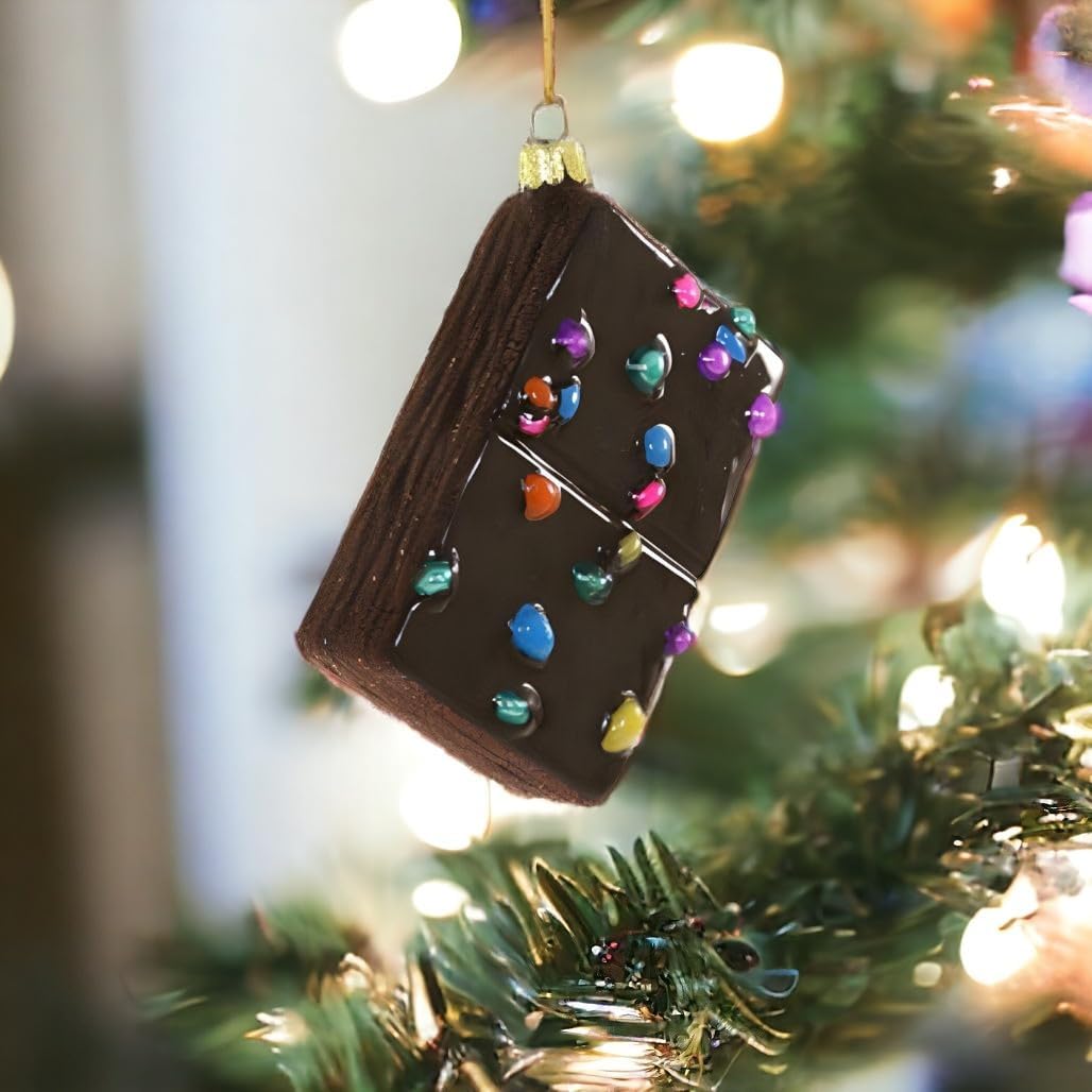 Cody Foster Co Cosmic Brownie Glass Ornament 4 Inches