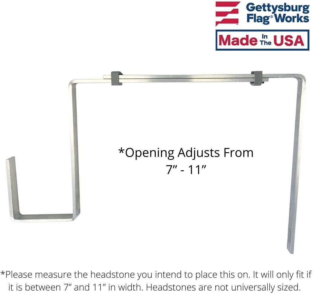 Aluminum Headstone Wreath Hanger for Tombstones