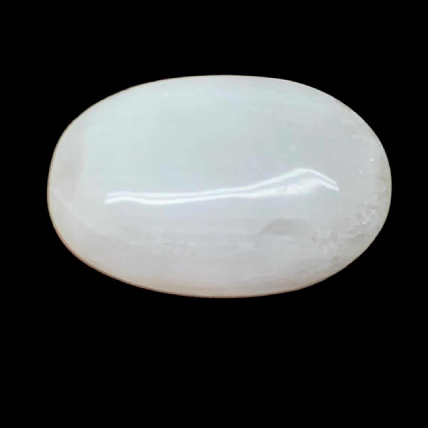 WatanGems 95g Selenite Palm-Stone Crystal Pillow Shape