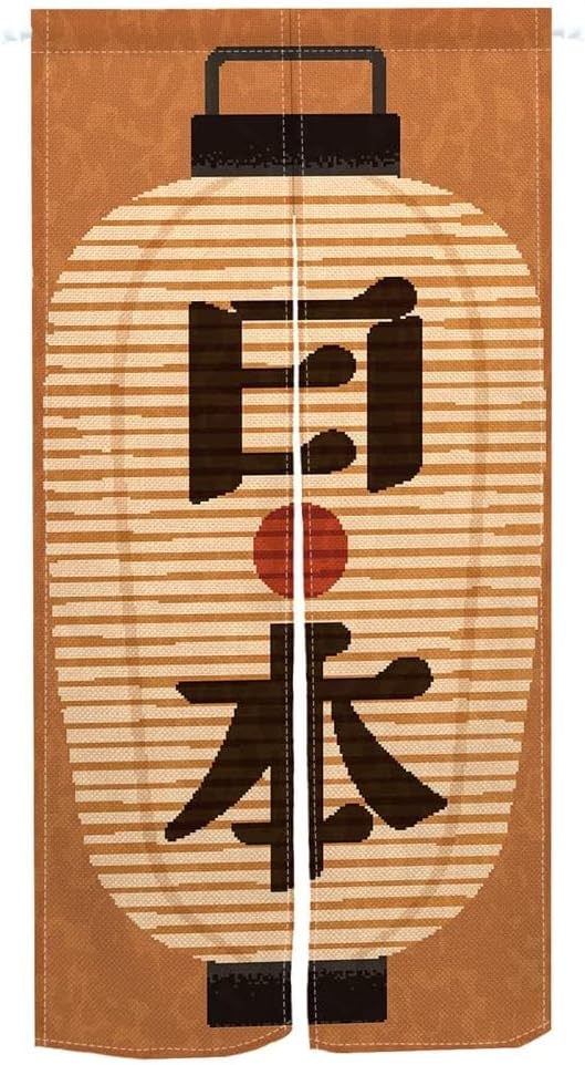 Leowefowa Traditional Japanese Noren Door Curtain Panel