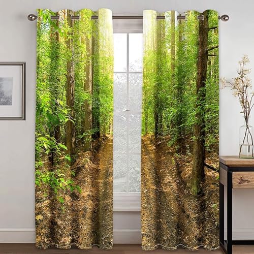 Homxi 2 Piece Grommet Blackout Curtains