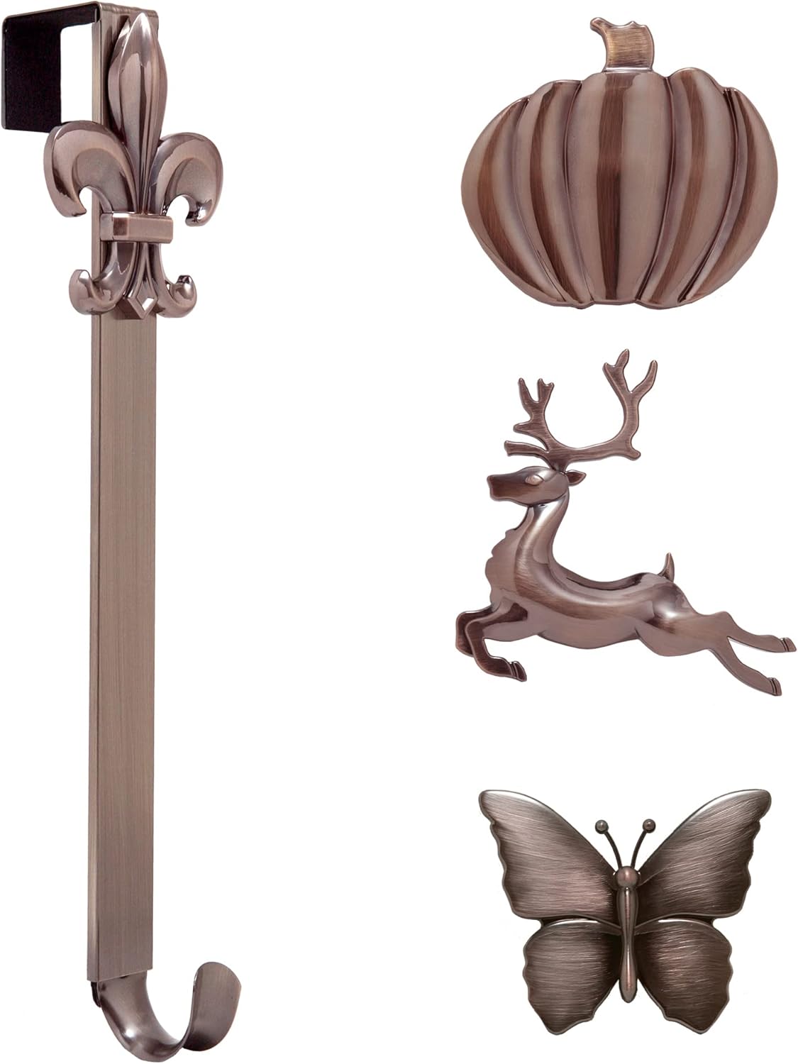 Haute Decor Adjustable Wreath Hanger with 4 Icons