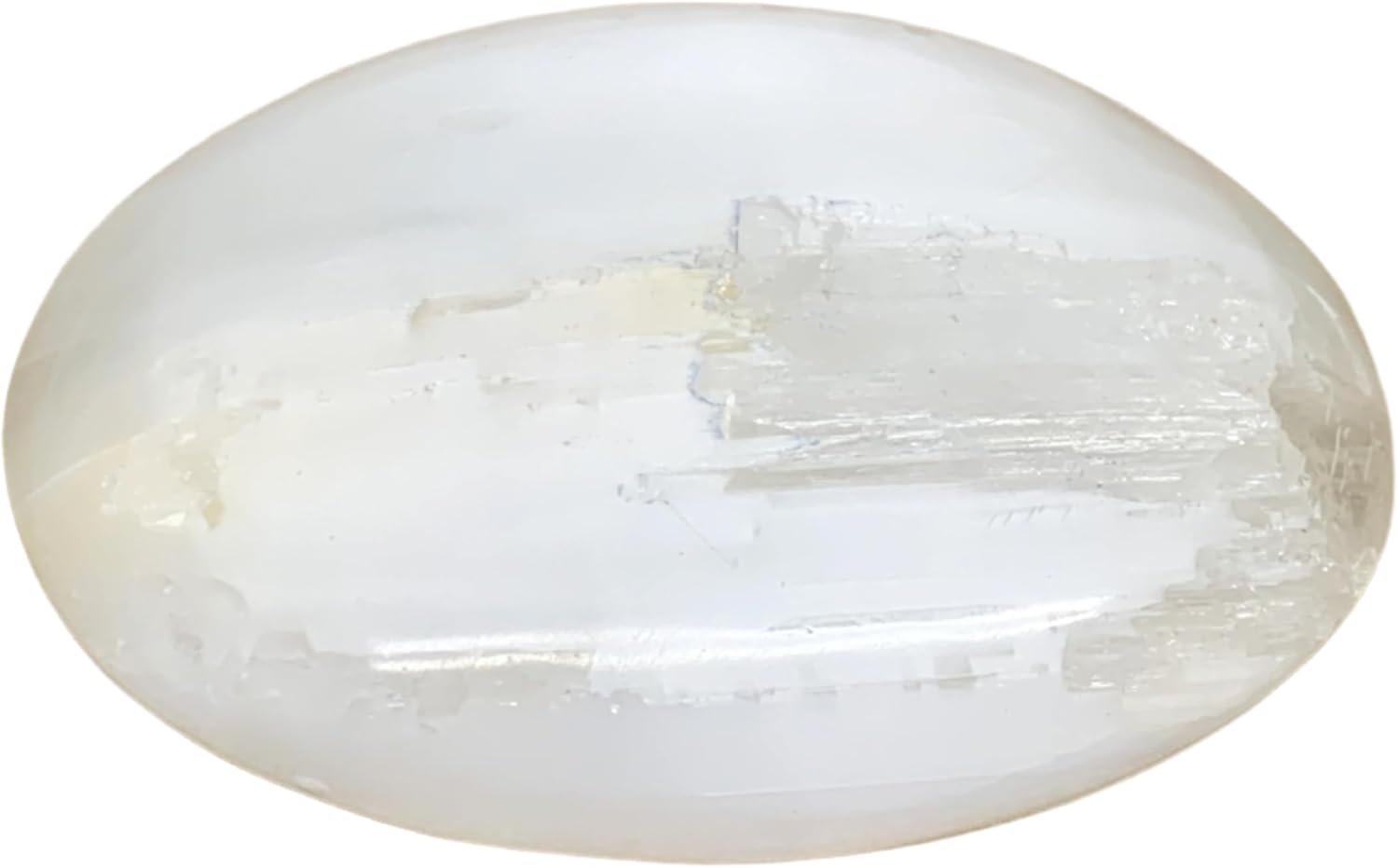 WatanGems Large Selenite Palm-Stone Crystal 067 lbs