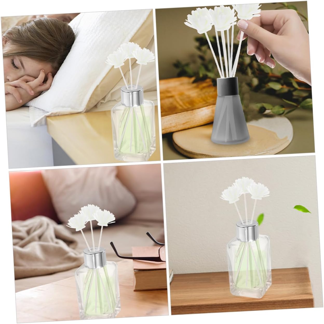 15pcs Faux Chrysanthemum Diffuser Reeds for Aromatherapy