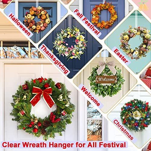 15 Inch Wreath Hangers 2 Pack for Front Door