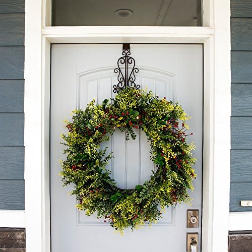 Front Door Wreath Hanger - Colonial Design Brown