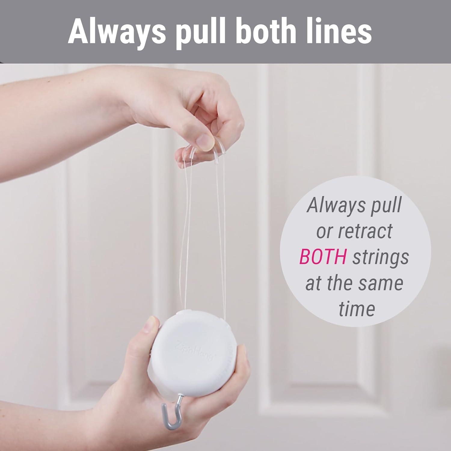 Zip n Hang Xtra Wreath Hanger for Glass Doors 3 Pack