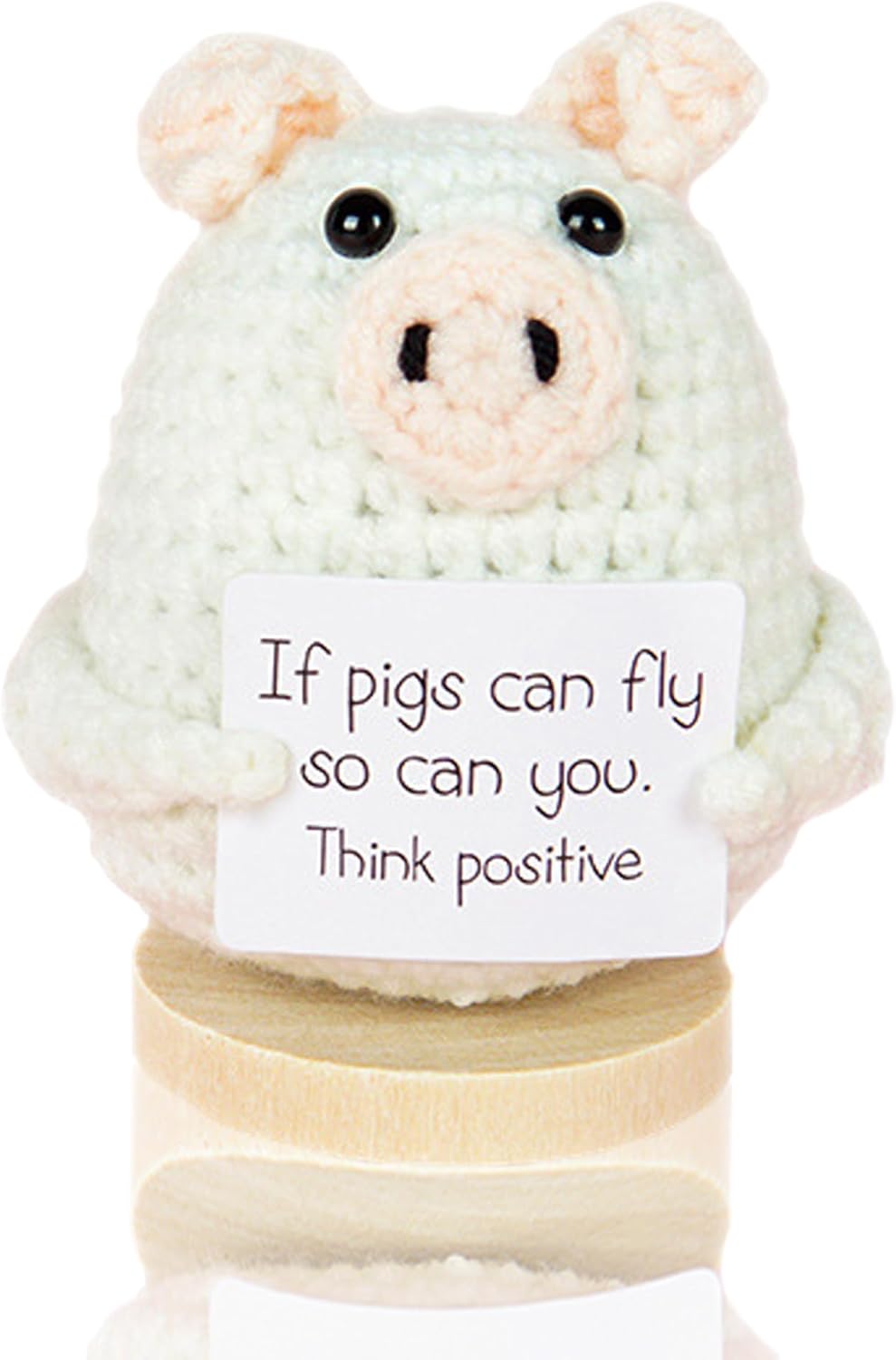 Handmade Crochet Mini Funny Emotional Support Pickle Ornament