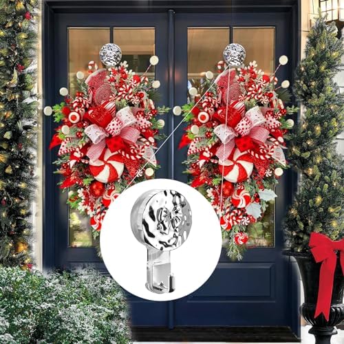 2pcs Suction Cup Wreath Hanger for Glass Windows and Doors