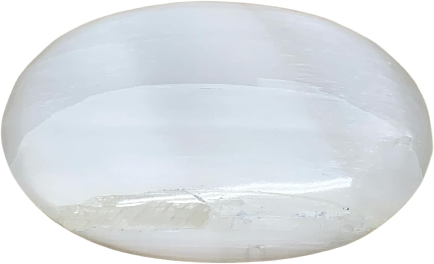 062 Lbs Selenite Palm Stone Crystal Handmade Pillow Shape