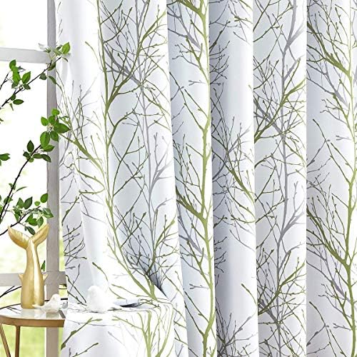 FMFUNCTEX Blackout Sliding Door Curtains 100 Inch Wide