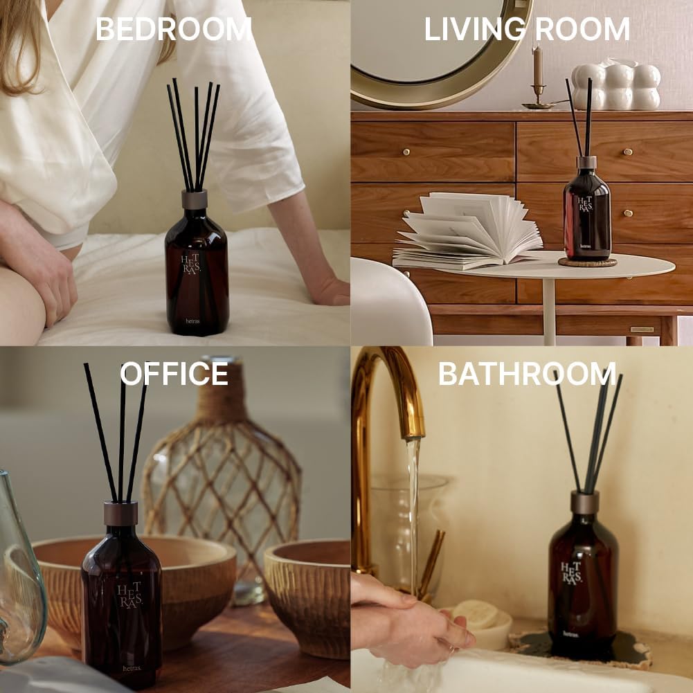 HETRAS Premium Reed Diffuser Set 2 Pack